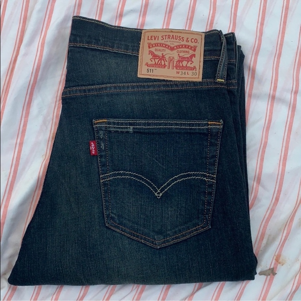 Levi Strauss & Co. Dark Blue Jeans size 34x30 style 511